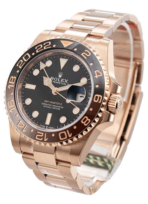 rolex rosegold gmt master 2|gmt master ii everose gold.